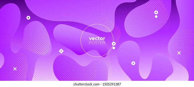 3d Fluid Background. Neon Gradient Poster. Bright Vector Illustration. Futuristic Concept. Abstract Wave Shapes. Minimal Poster. Light Graphic Wallpaper. Futuristic Motion. Minimal Brochure.