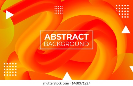 3D Fluid Blend Abstract Background