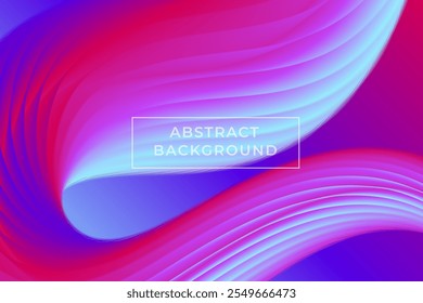 Plantilla de Vector de diseño de fondo de gradiente colorido fluido 3D 