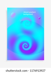 3D Fluid colorful liquid gradients background. Modern abstract gradient shapes composition. Futuristic Minimal cover template design for business presentation and reports, placard, banner, flyers