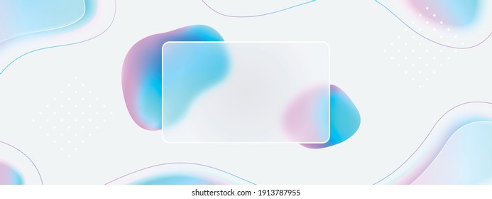 3d fluid creative background  Glassmorphism style new trend 2021  Frosted glass effect  Pastel colours: pink  purple  blue white backdrop  Curved line graphic design  Sale banner  Blurred gradient
