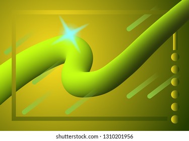 3D fluid geometric background. Shape illustration vector eps 10 - isolated trendy colorful modern liquid design project