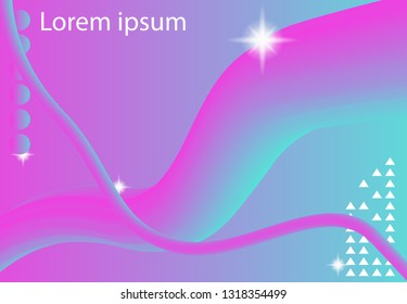 3D fluid geometric background. Shape illustration vector eps 10 - isolated trendy colorful modern liquid design project
