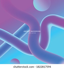 3d Fluid Shape Gradient Geometry Vector Background