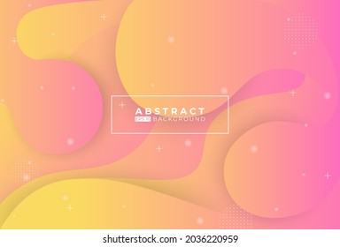 3d Fluid Shapes. Futuristic Gradient. Wave Brochure. Abstract Poster. Colorful Geometric Background. 3d Fluid Banner. Vector illustration. 