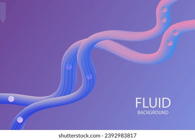 3d Fluid wave lequid shape snake colorful vector Background