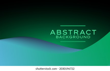 3d Fluid wavy background. Geen energy vector illustration. Smooth biotech futuristic layout.