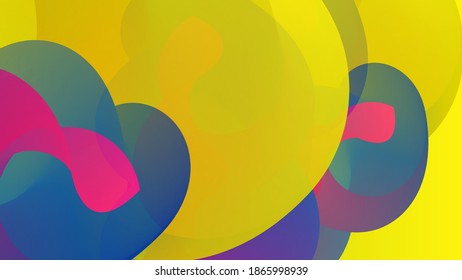Forma ondulada del fluido 3D. Luminoso fondo futurista nublado. El gradiente vibrante fluye en ondas de sonido de música abstractas. Textura líquida dinámica. Plantilla vectorial creativa para diseño de portada de moda.