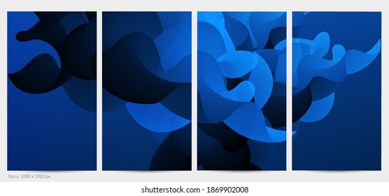 3D fließende Form. Hellbewölkter futuristischer Hintergrund. Lebhafter Farbverlauf-Fluss in abstrakten Musik-Schallwellen. Dynamische flüssige Textur. Kreative Vektorvorlage für trendige Postdesign.