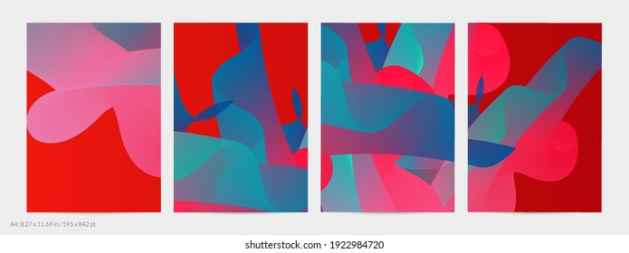 3D fluid wavy shape. Bright cloudy futuristic background. Vibrant gradient flow in abstract music sound waves. Dynamic liquid texture. Creative vector template for trendy flyer design.