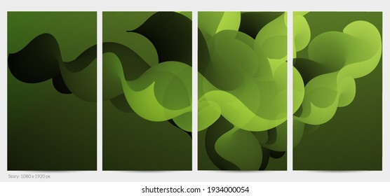 3D fluid wavy shape. Bright cloudy futuristic background. Vibrant gradient flow in abstract music sound waves. Dynamic liquid texture. Creative vector template for trendy post design.