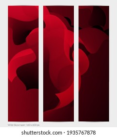 3D fluid wavy shape. Bright cloudy futuristic background. Vibrant gradient flow in abstract music sound waves. Dynamic liquid texture. Creative vector template for trendy banner design.