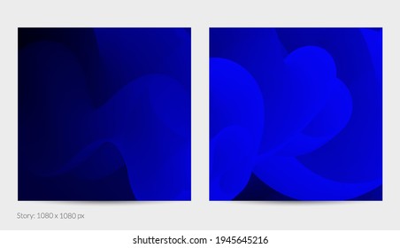 3D fluid wavy shape. Bright cloudy futuristic background. Vibrant gradient flow in abstract music sound waves. Dynamic liquid texture. Creative vector template for trendy post design.