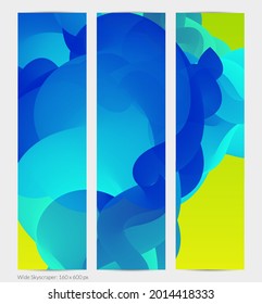 3D fluid wavy shape. Bright cloudy futuristic background. Vibrant gradient flow in abstract music sound waves. Dynamic liquid texture. Creative vector template for trendy banner design.