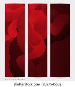 3D fluid wavy shape. Bright cloudy futuristic background. Vibrant gradient flow in abstract music sound waves. Dynamic liquid texture. Creative vector template for trendy banner design.