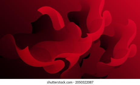 3D fluid wavy shape. Bright cloudy futuristic background. Vibrant gradient flow in abstract music sound waves. Dynamic liquid texture. Creative vector template for trendy cover design.