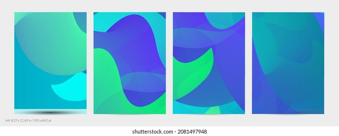 3D fluid wavy shape. Bright cloudy futuristic background. Vibrant gradient flow in abstract music sound waves. Dynamic liquid texture. Creative vector template for trendy flyer design.