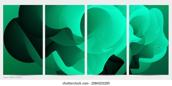 Forma ondulada del fluido 3D. Luminoso fondo futurista nublado. El gradiente vibrante fluye en ondas de sonido de música abstractas. Textura líquida dinámica. Plantilla vectorial creativa para diseño de post de moda.