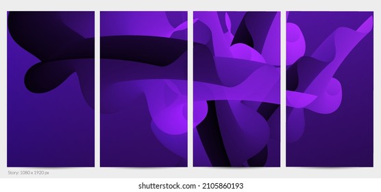 3D fließende Form. Hell bewölkter futuristischer Hintergrund. Lebhafter Farbverlauf-Fluss in abstrakten Musik-Schallwellen. Dynamische flüssige Textur. Kreative Vektorvorlage für trendige Postdesign.