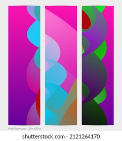 3D fluid wavy shape. Bright cloudy futuristic background. Vibrant gradient flow in abstract music sound waves. Dynamic liquid texture. Creative vector template for trendy banner design.