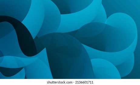 3D fluid wavy shape. Bright cloudy futuristic background. Vibrant gradient flow in abstract music sound waves. Dynamic liquid texture. Creative vector template for trendy cover design.