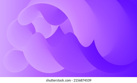 3D fluid wavy shape. Bright cloudy futuristic background. Vibrant gradient flow in abstract music sound waves. Dynamic liquid texture. Creative vector template for trendy cover design.