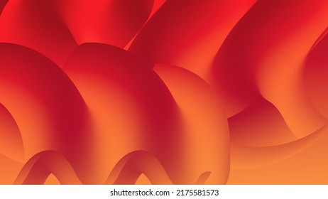 3D fluid wavy shape. Bright cloudy futuristic background. Vibrant gradient flow in abstract music sound waves. Dynamic liquid texture. Creative vector template for trendy cover design.