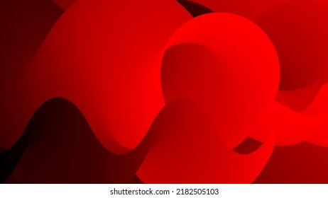3D fluid wavy shape. Bright cloudy futuristic background. Vibrant gradient flow in abstract music sound waves. Dynamic liquid texture. Creative vector template for trendy cover design.