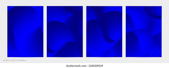 3D fluid wavy shape. Bright cloudy futuristic background. Vibrant gradient flow in abstract music sound waves. Dynamic liquid texture. Creative vector template for trendy flyer design.