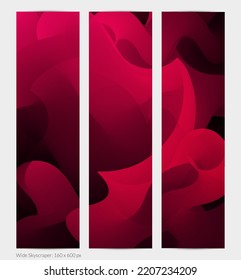 Forma ondulada del fluido 3D. Luminoso fondo futurista nublado. El gradiente vibrante fluye en ondas de sonido de música abstractas. Textura líquida dinámica. Plantilla vectorial creativa para diseño de banners de moda.