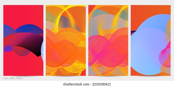 3D fluid wavy shape. Bright cloudy futuristic background. Vibrant gradient flow in abstract music sound waves. Dynamic liquid texture. Creative vector template for trendy post design.