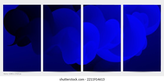 3D fluid wavy shape. Bright cloudy futuristic background. Vibrant gradient flow in abstract music sound waves. Dynamic liquid texture. Creative vector template for trendy post design.