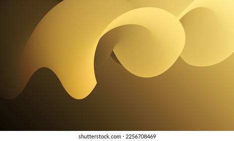 3D fluid wavy shape. Bright cloudy futuristic background. Vibrant gradient flow in abstract music sound waves. Dynamic liquid texture. Creative vector template for trendy cover design.