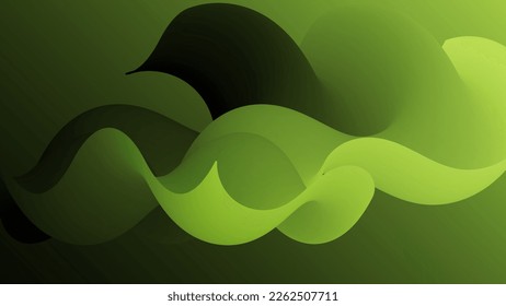 3D fluid wavy shape. Bright cloudy futuristic background. Vibrant gradient flow in abstract music sound waves. Dynamic liquid texture. Creative vector template for trendy cover design.