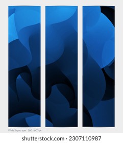 Forma ondulada del fluido 3D. Luminoso fondo futurista nublado. El gradiente vibrante fluye en ondas de sonido de música abstractas. Textura líquida dinámica. Plantilla vectorial creativa para diseño de banners de moda.