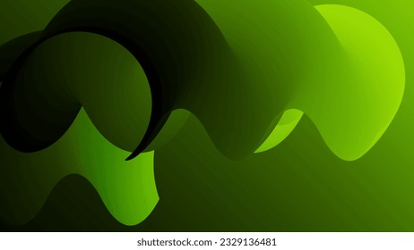 3D fließende Form. Hellbewölkter futuristischer Hintergrund. Lebhafter Farbverlauf-Fluss in abstrakten Musik-Schallwellen. Dynamische flüssige Textur. Kreative Vektorvorlage für trendige Cover-Designs.