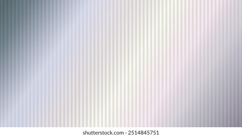 Vidrio estriado 3D con fondo púrpura, gris. Refractando la textura de la pared acrílica del divisor de la bañera.