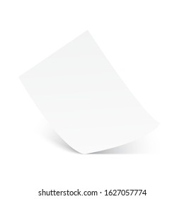 3D Flyer mock up for your design. Vector.