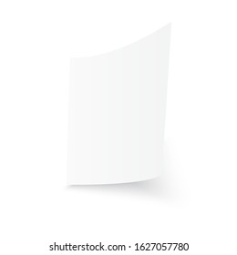 3D Flyer mock up for your design. Vector.