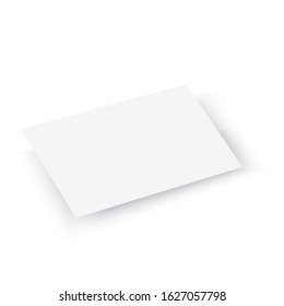 3D Flyer mock up for your design. Vector.