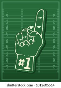 3d Foam Finger - Fan Finger. Modern Professional Vector