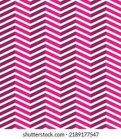 3D Fold Effect Retro Abstract Zigzag Lines Seamless Pattern Minimal Psychedelic Concept Perfect for Allover Fabric Print or Wrapping Paper Fuchsia Tones
