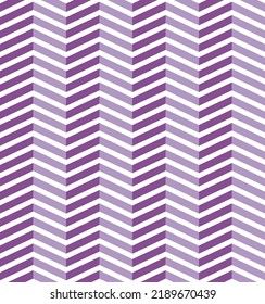 3D Fold Effect Retro Abstract Zigzag Lines Seamless Pattern Minimal Psychedelic Concept Perfect for Allover Fabric Print or Wrapping Paper Lilac Tones