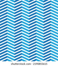3D Fold Effect Retro Abstract Zigzag Lines Seamless Pattern Minimal Psychedelic Concept Perfect for Allover Fabric Print or Wrapping Paper Baby Blue Tones