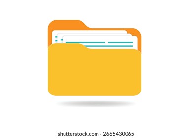 ícone de pasta 3d isolado em fundo branco. Símbolo do documento. ícone do arquivo 3d. Sinal de fichário moderno, simples, vetor, ícone para design de site, aplicativo móvel, Ilustração de vetor