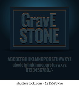 3d font alphabet. sanserif font. Vector illustration