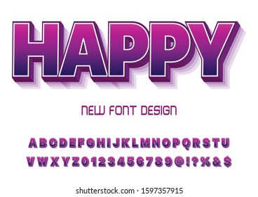 3d font Elegant  alphabet letters font and number.Typography  uppercase and  vector illustration.new design .Vector of stylized  font and alphabet