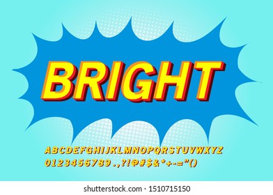 3d font and fancy vintage typeface alphabet design highlight gradient color and shadow effect, for printing, modern letter design.