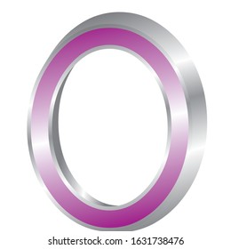 3d font numbers stock vector