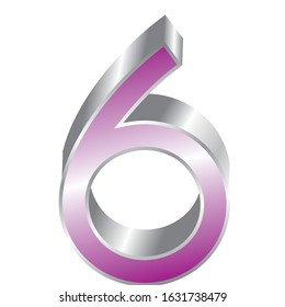 3d font numbers stock vector